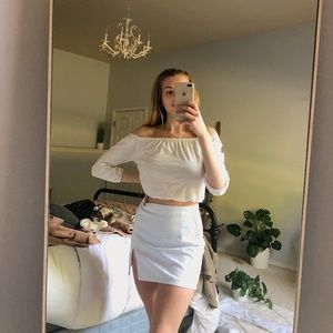 Brandy Melville Off-The-Shoulder Crop Top